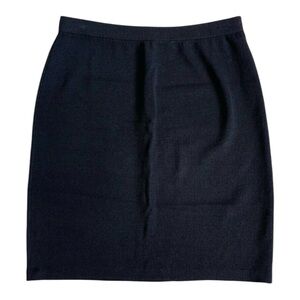 Vintage St. John Collection Black Knit Pencil Skirt Size 8